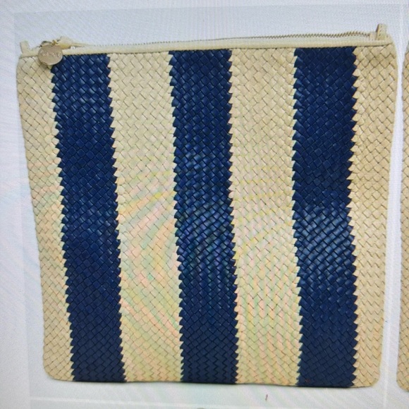 Clare .V Foldover Woven Leather Clutch - Picture 7 of 17